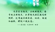 特别优美的散文句子