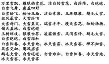 描写雪景的优美词语