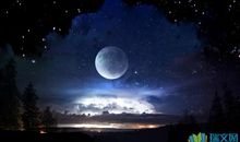 描写夏天月光的句子