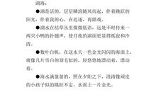 描写大海的好词佳句