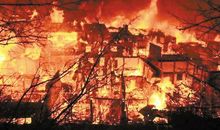 描写大火的句子