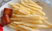 自己炸薯条的朋友圈说说