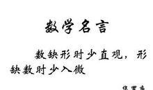 学习数学的名言