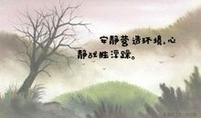 关于心静的唯美句子
