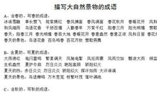 描写自然景的成语
