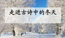 写出描写冬景的诗句