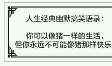 人生经典搞笑语录