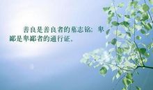 描写善良的优美句子