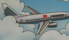 描写飞机外形的句子