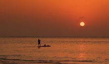 描写落日余晖的句子