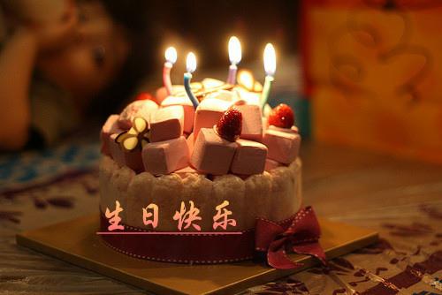 家庭中的老年人在庆祝生日时喜欢活泼