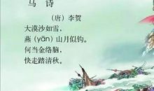 借马抒情的诗句