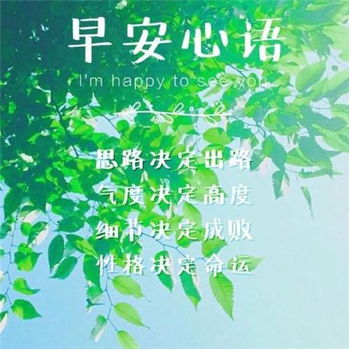 美好的一天从早晨开始