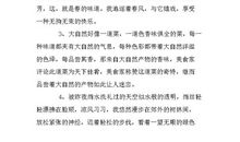 描写环境的优美句子