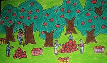 关于描写秋天果园的句子