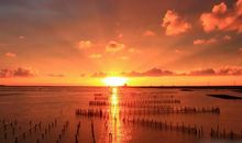 描写夕阳西下的好段