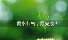 2020适合雨水节气发朋友圈的句子
