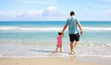 形容父女开心的句子