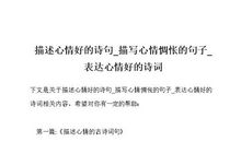 描写惆怅的诗句