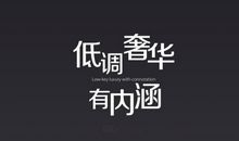 低调奢华有内涵的话