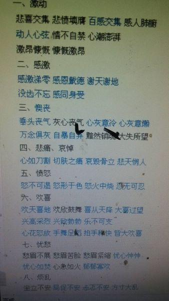   用来形容情绪崩溃的词  1