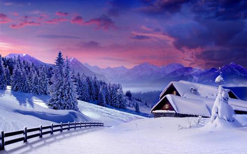   雪景话  1