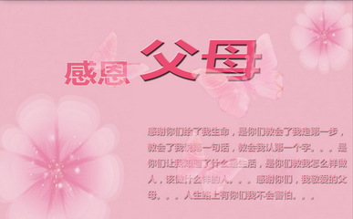 感激父亲的话