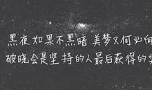 黑暗华丽的句子