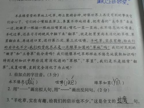 拟人化的句子