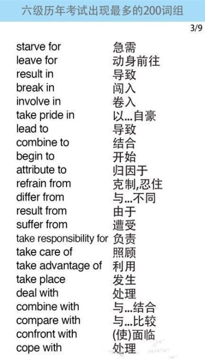 爱好相关短语