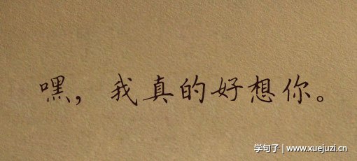想念你的句子