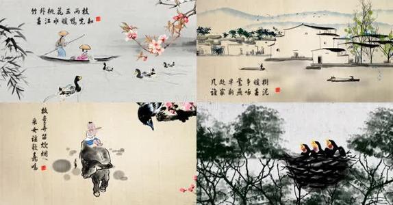 句子描述江南水乡