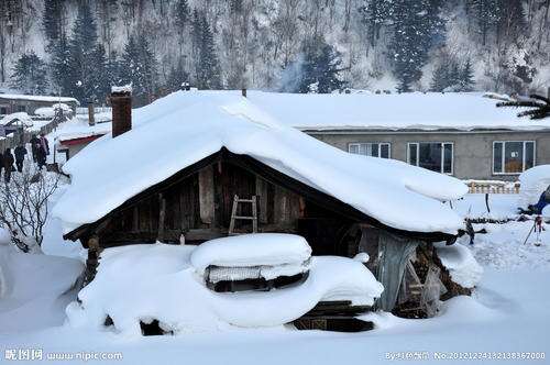 12.一夜之间有大雪，城市屋顶上积聚了厚厚的雪。站在高层建筑的平屋顶上，向外望去，就像滚雪覆盖的群山。傍晚，大片大片的雪花从昏暗的天空中陆续降下。瞬间，山脉，田野和村庄都被白雪笼罩。
