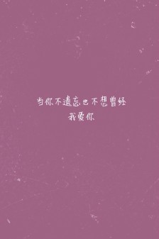 关于我爱你的一句话