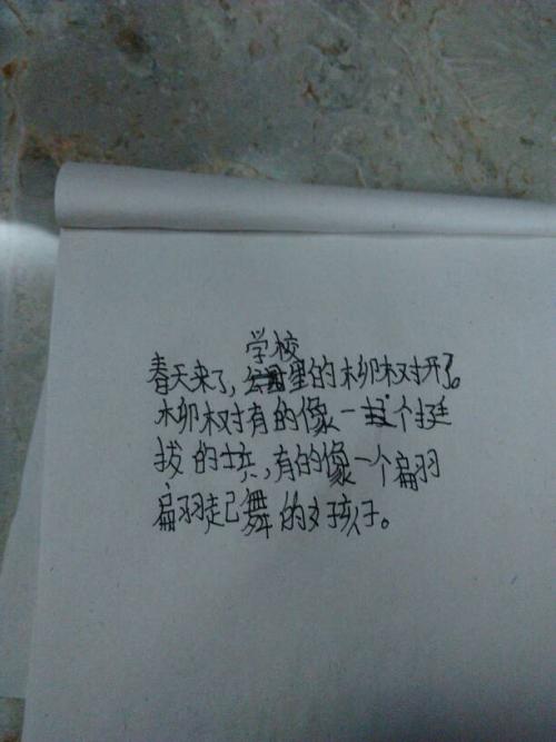 形容学校的句子