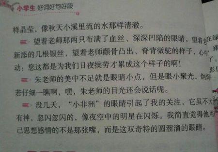 描述老师长相的句子