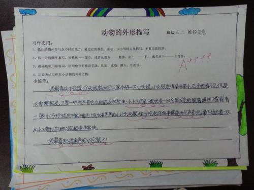 描述动物外观的句子