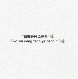 QQ签名英文翻译