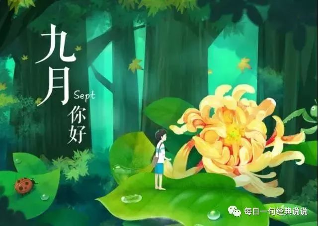 11.清晨喝粥比深夜喝酒更好。对你撒谎的人会说出比爱你的人更好的话，所以不要爱上你的耳朵。所有细节都对您真正有好处。你好九月！