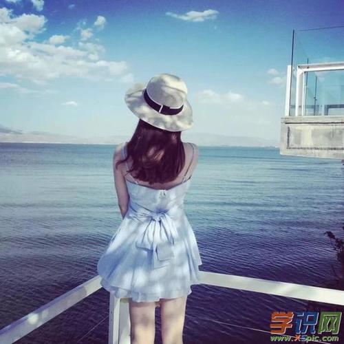 快乐签名女孩