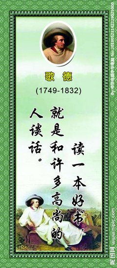 阅读关于歌德的名言
