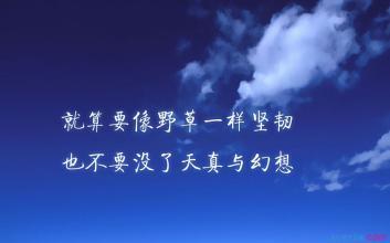 非主流励志个性签名