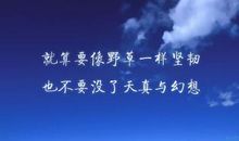 非主流励志个性签名