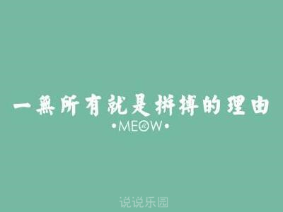 正能量声明语句