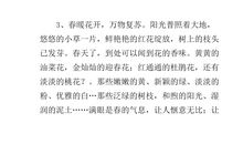 描写春景的段落