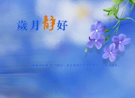 关于多年的宁静与美丽的句子