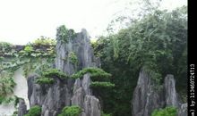 描写假山的段落