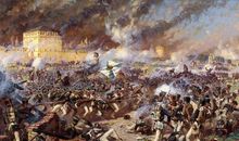 战争场面的句子