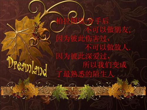 柏拉图式的爱情语录