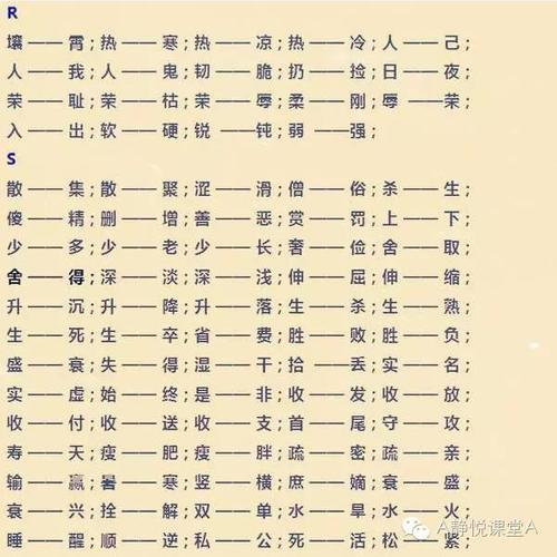 反义词